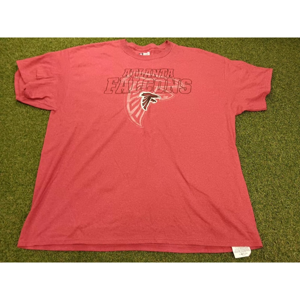 NFL Team Apparel Atlanta Falcons American Football Team Shirt Mens 2XL Red Logo